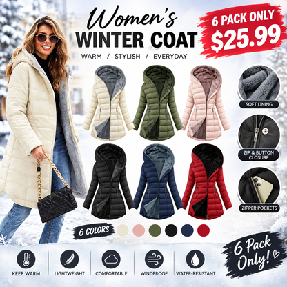 Women's Long Sleeve Furry Puffer Down Jacket